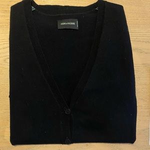 Zadig and Voltaire long wool/ cashmere cardigan